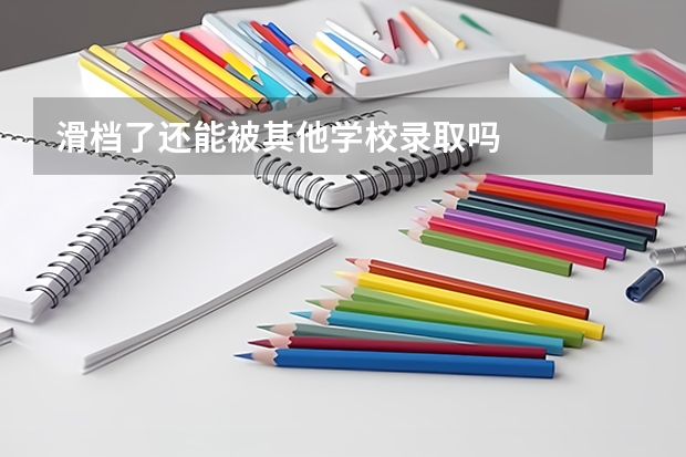 滑档了还能被其他学校录取吗