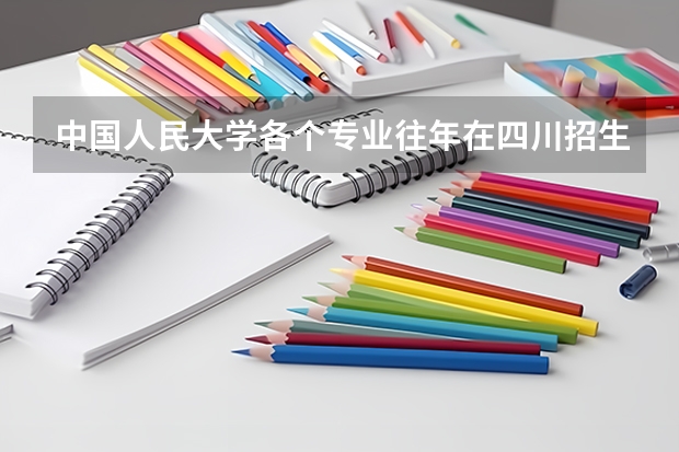中国人民大学各个专业往年在四川招生多少人