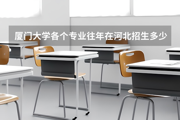 厦门大学各个专业往年在河北招生多少人