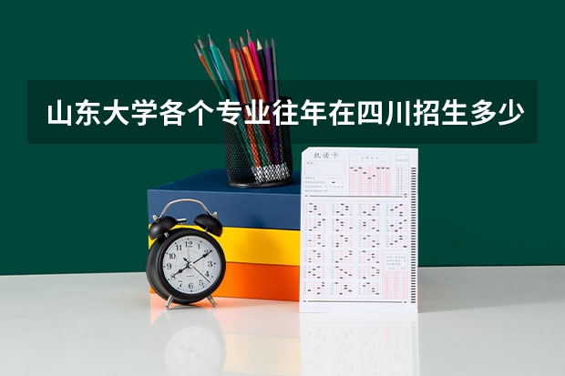 山东大学各个专业往年在四川招生多少人
