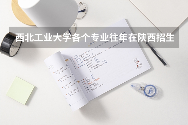 西北工业大学各个专业往年在陕西招生多少人