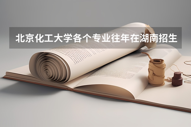 北京化工大学各个专业往年在湖南招生多少人