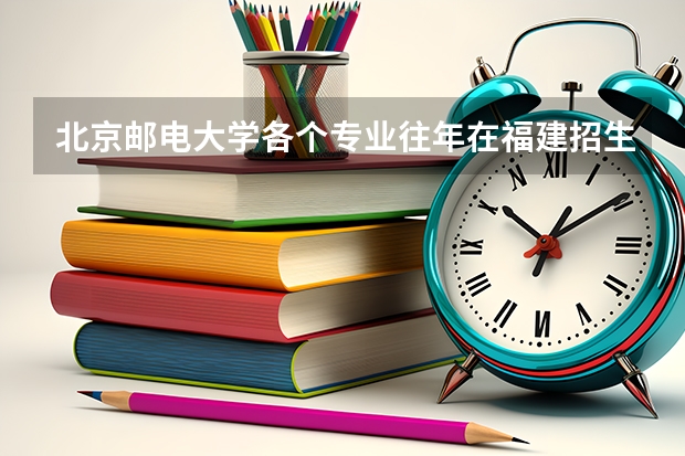 北京邮电大学各个专业往年在福建招生多少人