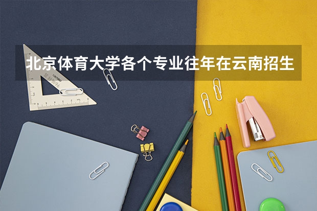 北京体育大学各个专业往年在云南招生多少人