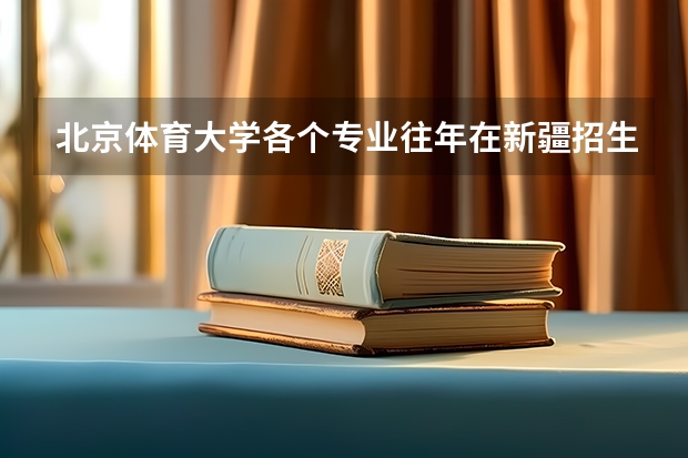 北京体育大学各个专业往年在新疆招生多少人