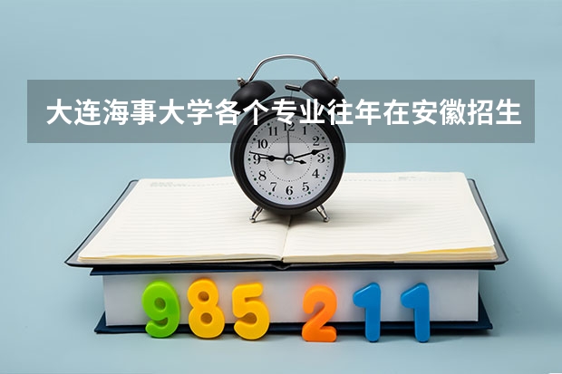 大连海事大学各个专业往年在安徽招生多少人