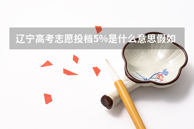 辽宁高考志愿投档5%是什么意思假如被退档会影响第二志愿录取吗？