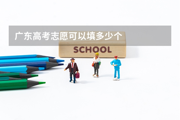 广东高考志愿可以填多少个