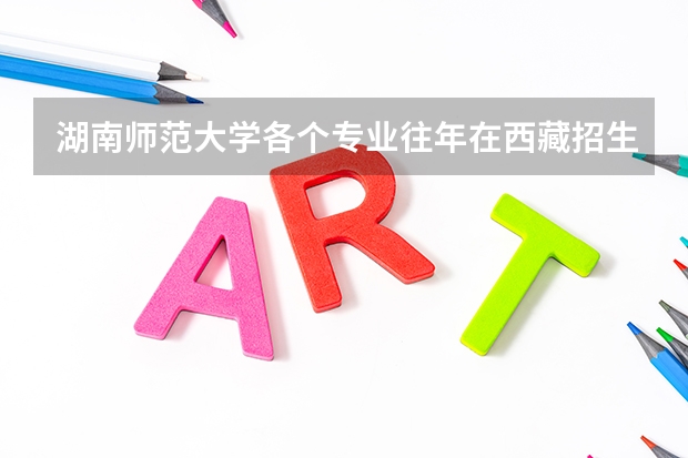 湖南师范大学各个专业往年在西藏招生多少人