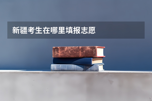 新疆考生在哪里填报志愿