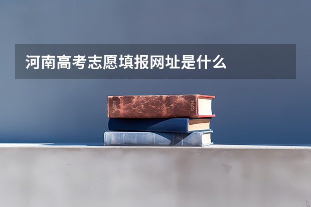 河南高考志愿填报网址是什么
