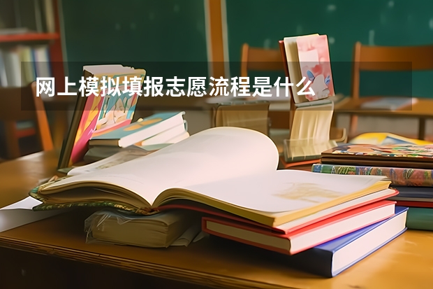 网上模拟填报志愿流程是什么