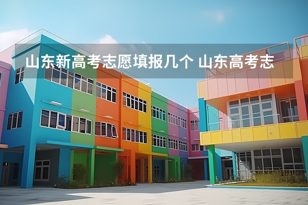 山东新高考志愿填报几个 山东高考志愿填报可以填报几个学校