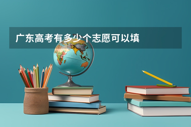 广东高考有多少个志愿可以填