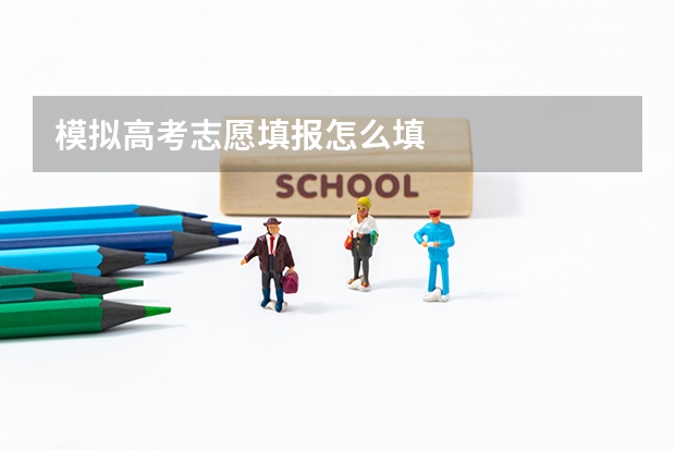 模拟高考志愿填报怎么填