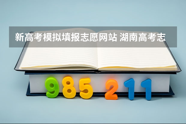 新高考模拟填报志愿网站 湖南高考志愿模拟系统,湖南高考志愿模拟填报网址