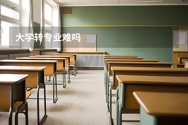 大学转专业难吗