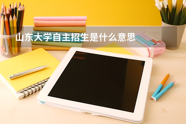 山东大学自主招生是什么意思