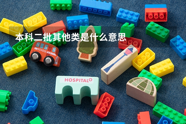 本科二批其他类是什么意思