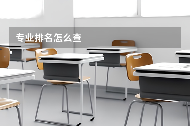 专业排名怎么查