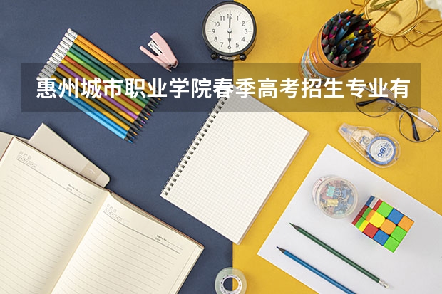 惠州城市职业学院春季高考招生专业有哪些?