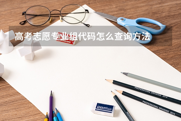 高考志愿专业组代码怎么查询方法