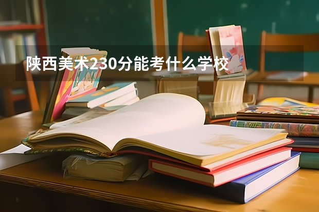 陕西美术230分能考什么学校