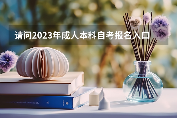 请问2023年成人本科自考报名入口官网是什么