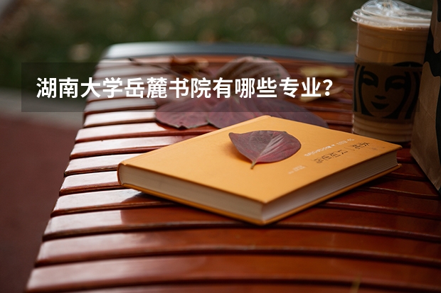 湖南大学岳麓书院有哪些专业?
