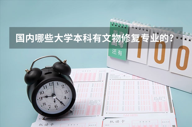 国内哪些大学本科有文物修复专业的？