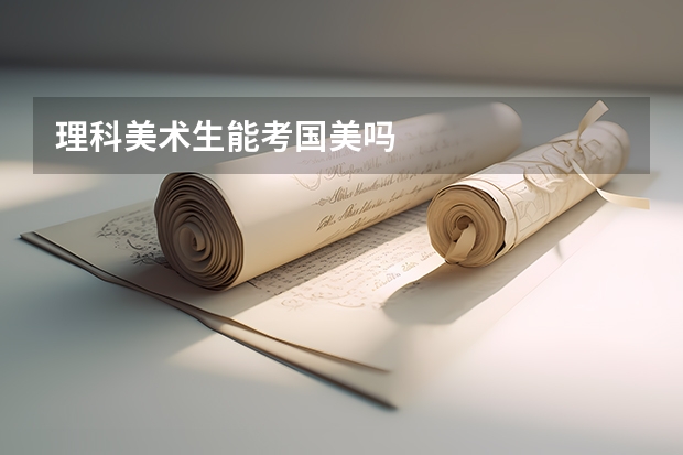 理科美术生能考国美吗