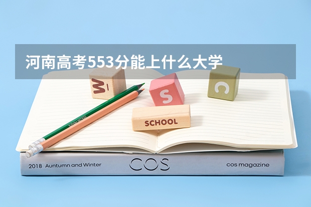 河南高考553分能上什么大学