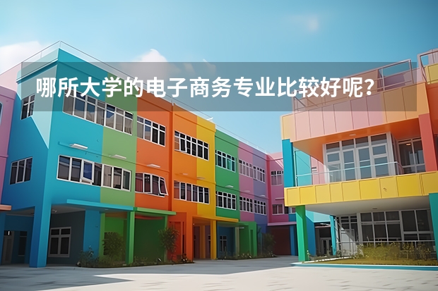 哪所大学的电子商务专业比较好呢？
